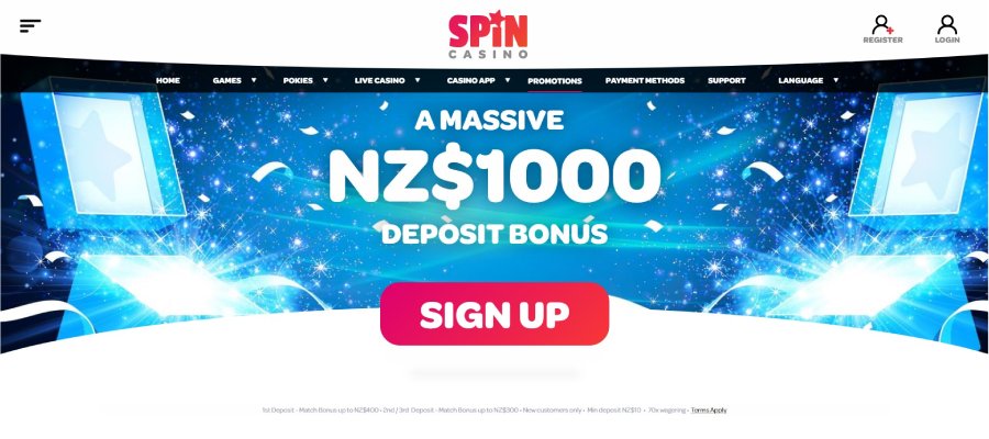 Spin Casino Bonus for NZ Kiwi
